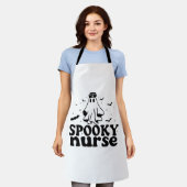 Grappige Spooky Nurse outfit Schort (Gedragen)