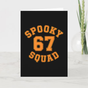 Grappige Spooky Squad 67 Kinderen Volwassenen Hall Kaart