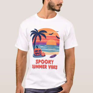 Grappige Spooky Summer Vibes blij Halloween T-shirt