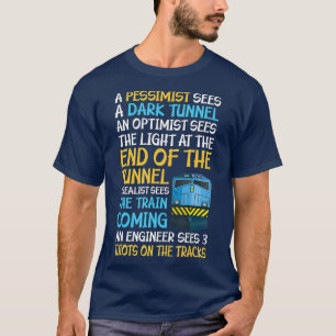 Grappige Spoorweg Trein Ingenieur Gift 3 Idioten o T-shirt