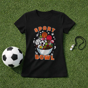 Grappige Sport Bowl Multi Sport Fan T-shirt