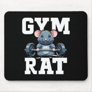 Grappige Sport Gym Rat Fitness Bodybuilding Muismat