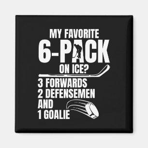 Grappige sport vijver hockey speler (4) magneet