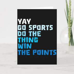 Grappige sportcitaten voetbal honkbal Cool Sarcasm Kaart