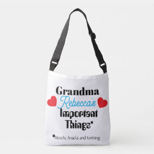 Grappige Sportieve Oma's Dingen Gepersonaliseerde Crossbody Tas