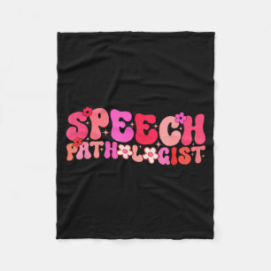 Grappige spraakpatholoog spraaktaaltherapie fleece deken