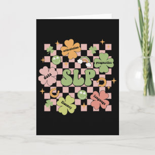 Grappige spraaktaalpathologie St. Patrick's Day S Kaart