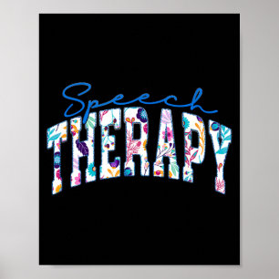 Grappige spraaktherapie spraaktherapeut taal poster
