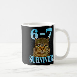 Grappige spreuk 67 Katten Buikpijn Overlevende Kat Koffiemok