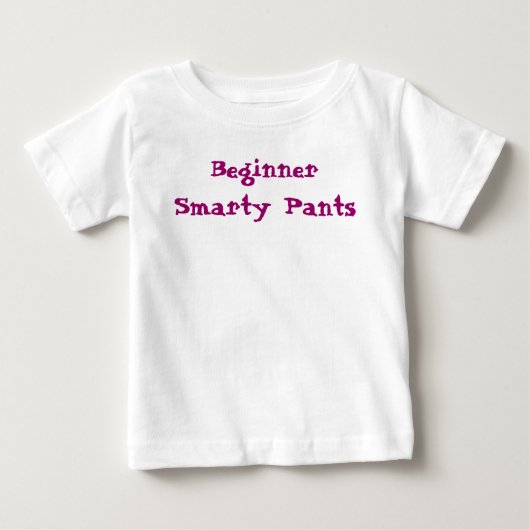 Grappige Spreuk Beginner Smarty Pants (Voorkant)