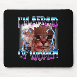 Grappige Spreuk Humor Bang Voor Vrouwen Kat Meme D Muismat
