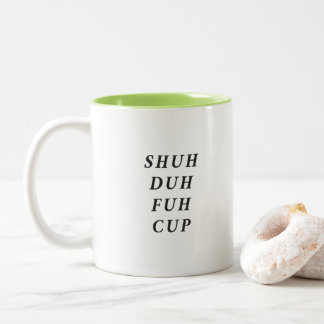 Grappige spreuk moderne collega verjaardagscitaat tweekleurige koffiemok