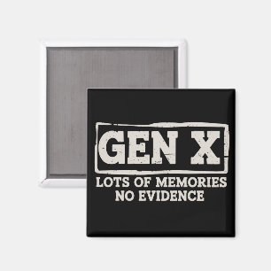 Grappige Spreuk Sarcasme Gen X Veel Herinneringen Magneet