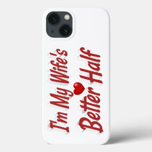 Grappige spreuk van vrouw in rode tekst iPhone 13 hoesje