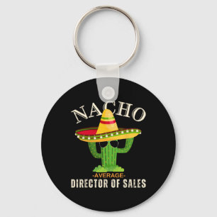 Grappige spreuk vintage nacho gemiddelde regisseur sleutelhanger
