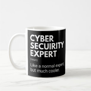 Grappige spreuk voor cyberbeveiligingsexpert koffiemok