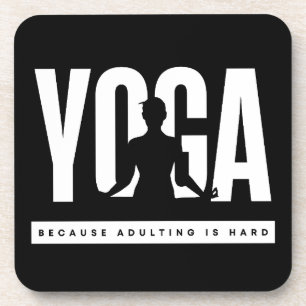 Grappige Spreuk Yoga Omdat Volwassen Worden Moeili Bier Onderzetter