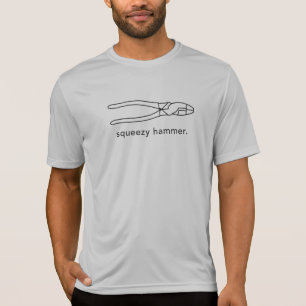 Grappige Squeezy Hammer Lineman's Tliers T-shirt