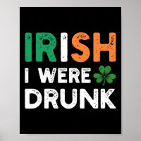Grappige St. Patrick's Dag Drinkende Ierse Ik Was