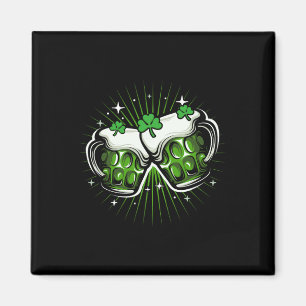 Grappige St. Patricks Dag Drinkende Ierse Shamrock Magneet