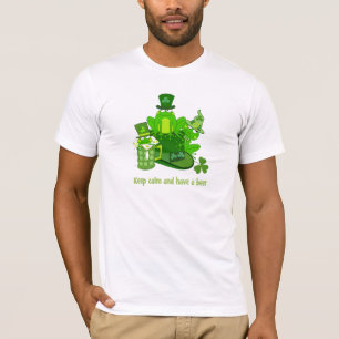 Grappige St Patrick's dag kikkers & tekst T-shirt