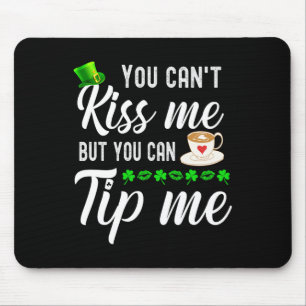 Grappige St. Patrick's Dag Koffie Waitress Ober Ti Muismat