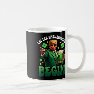 Grappige St. Patricks Dag Trump Laat De Schelmenst Koffiemok