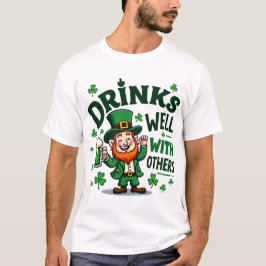 Grappige St. Patrick's Day Drink Leprechaun T-shirt