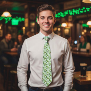 Grappige St. Patrick's Day geluksdas Stropdas