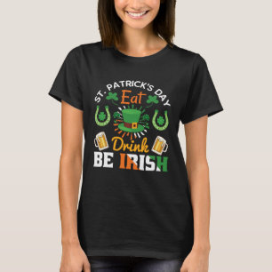 Grappige St.Patricks Day-grapjes eet drink Iers T-shirt