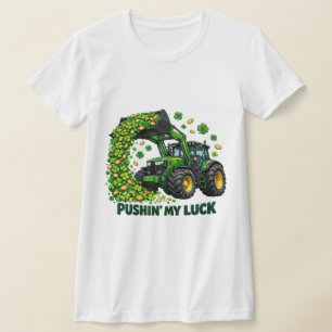 Grappige St. Patrick's Day grappige Tractor T-shirt