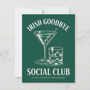 Grappige St. Patrick's Day Ierse Afscheidkaart Feestdagenkaart