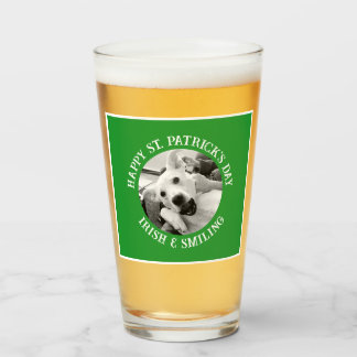 Grappige St. Patrick's Day Ierse en lachende hond Glas