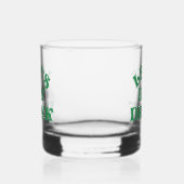 Grappige St Patricks Day Ik ben hier om Paddy Grou Whisky Glas (Links)