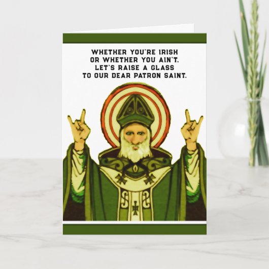 Grappige St. Patrick's Day kaart (Voorkant)