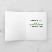 Grappige St. Patrick's Day kaart (Binnen)