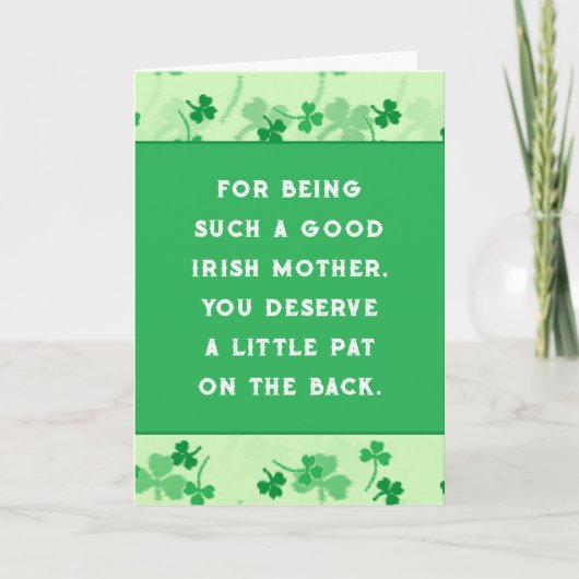 Grappige St. Patrick's Day Kaart (Voorkant)