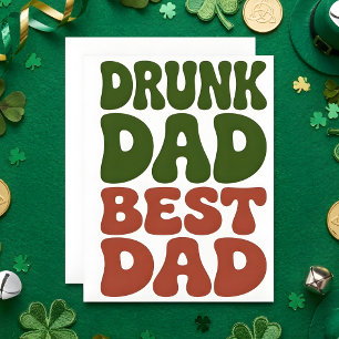 Grappige St. Patrick's Day kaart voor vader