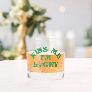 Grappige St Patricks Day Kiss Me I'm Lucky Group Whisky Glas