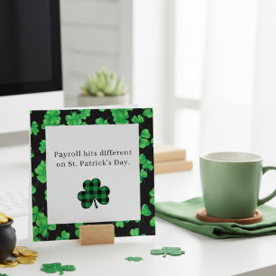 Grappige St. Patrick's Day loonstrookje voor colle Feestdagenkaart