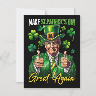 Grappige St. Patrick's Day-parodie Feestdagenkaart