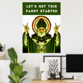 Grappige St. Patrick's Day Poster (Thuiskantoor)