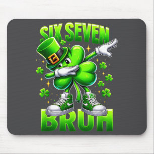 Grappige St. Patrick's Day Zes Zeven Bruh 67 Meme Muismat
