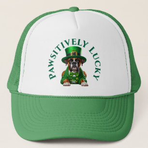 Grappige St Patricks hond Passief gelukkig Trucker Pet