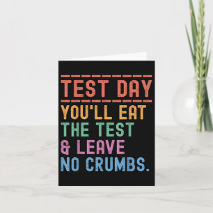 Grappige staat testen dag motivatie die u zult ete kaart