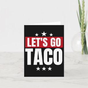 Grappige statistieken Taco Let's Go Taco Kaart