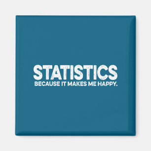 Grappige statistiekquote voor statisticus wiskunde magneet