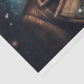 Grappige Steampunk Fantasy Lion Decoupage Tissuepapier (Detail)