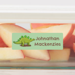 Grappige stegosaurus dinosaurus cartoon gepersonal labels