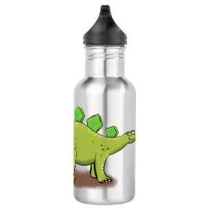 Grappige stegosaurus dinosaurus cartoon waterfles